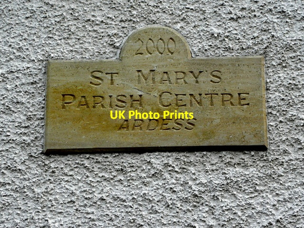 Photo 6"x4" Plaque, St Mary's Parish Hall Ederney c2015