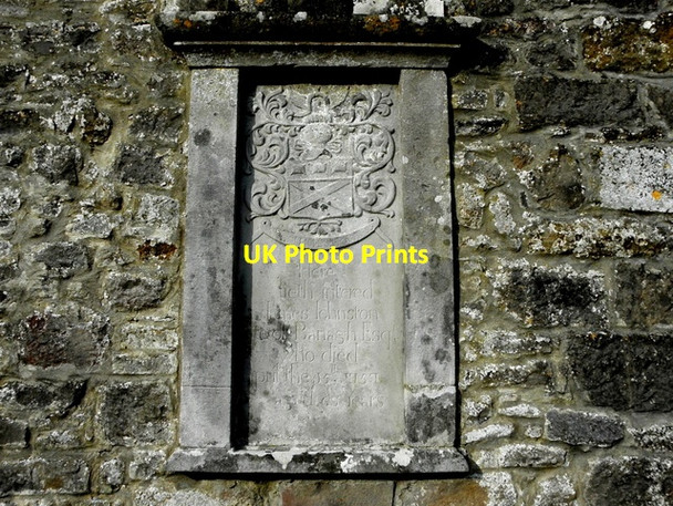 Photo 6"x4" Crest of Arms, St Mary's Church Ederney c2015