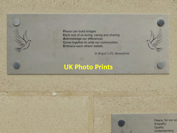Photo 6"x4" Peace Pledge, St Brigid's PS, Mountfield Omagh c2015
