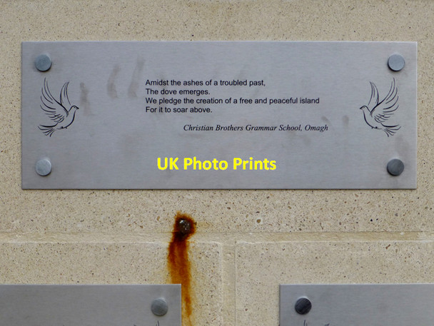 Photo 6"x4" Peace pledge, Christian Brothers Grammar School, Omagh Omagh c2015