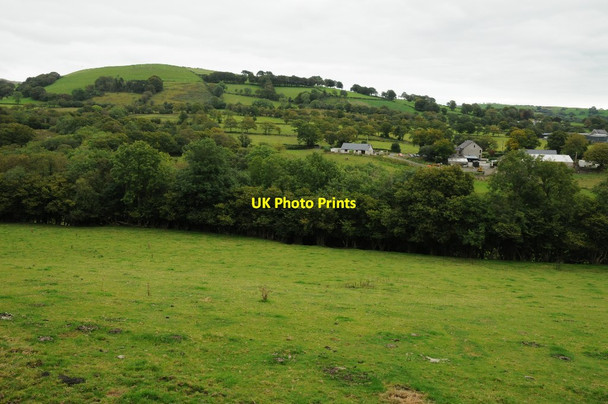 Photo 6"x4" Farmland near Cae-lago Ffaldybrenin c2015