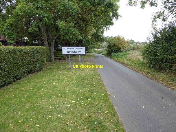 Photo 6"x4" Brigsley village sign Brigsley c2015