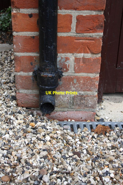 Photo 6"x4" Benchmark on garage of #36 Cumnor Hill Cumnor Hill c2015