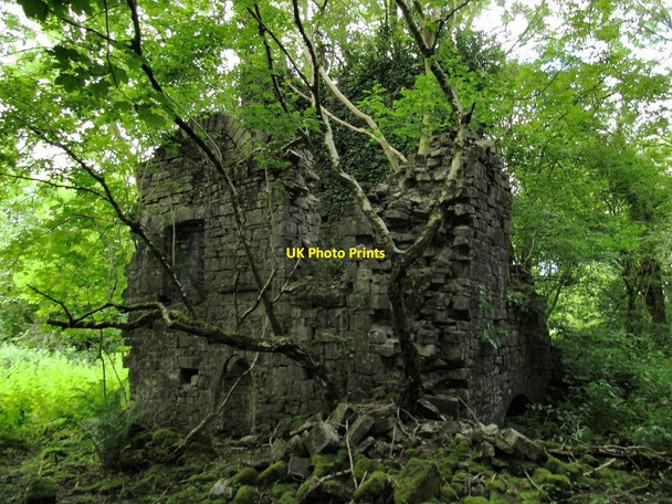Photo 6"x4" Engine House at Banwen Ironworks Dyffryn Cellwen c2015