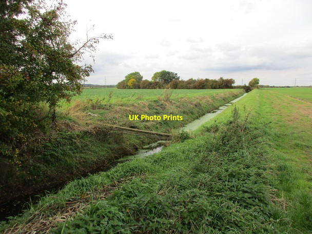 Photo 6"x4" Plank bridge and Little Mother Drain New Rossington c2015