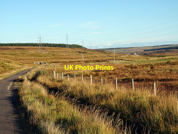 Photo 6"x4" The A897 road in Strath Halladale Forsinard c2015