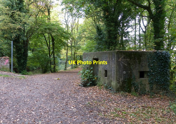 Photo 6"x4" Pillbox next to Hopwas Wood Bridge Hopwas c2015