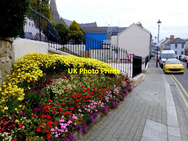 Photo 6"x4" Floral display along John Street, Omagh Omagh c2015
