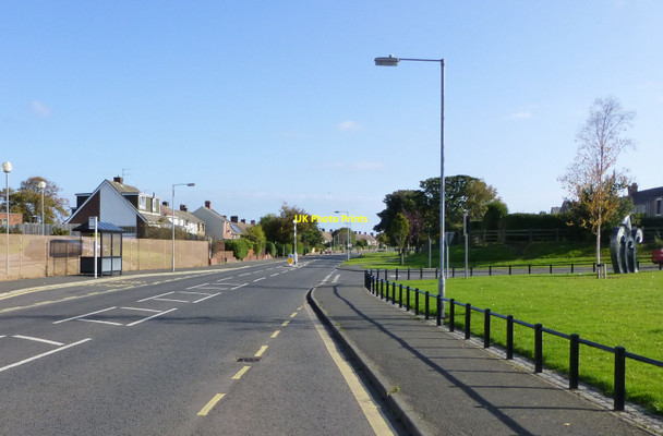 Photo 6"x4" Looking along Albion Terrace, Lynemouth Ellington\/NZ2791 c2015