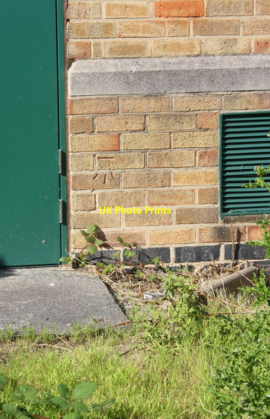Photo 6"x4" Benchmark on electricity substation next to #399 Park Road Loughborough c2015