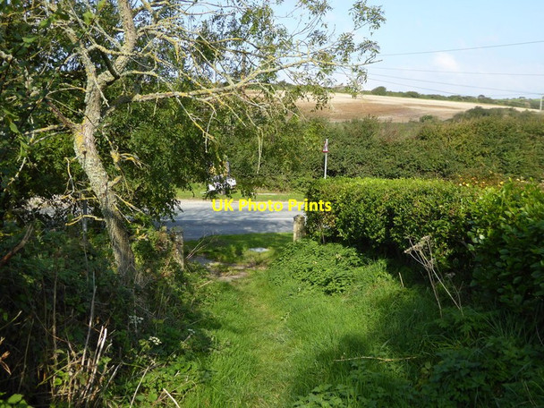 Photo 6"x4" Footpath reaches the A3055 from the south at Niton Niton c2015
