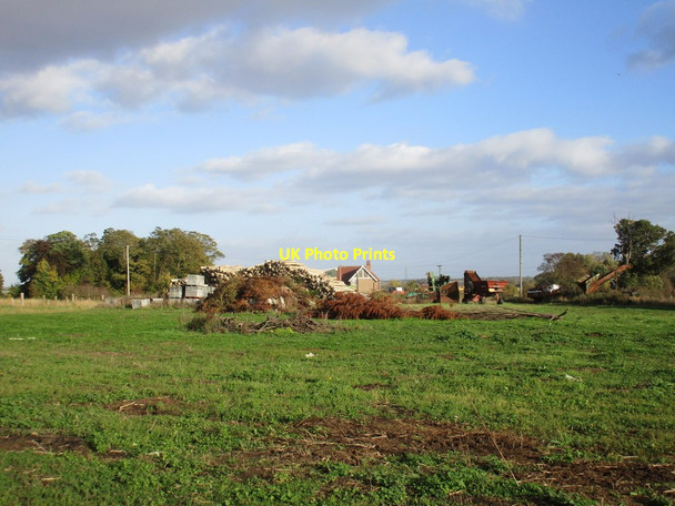 Photo 6"x4" Timber stack near Low Farm Loversall c2015