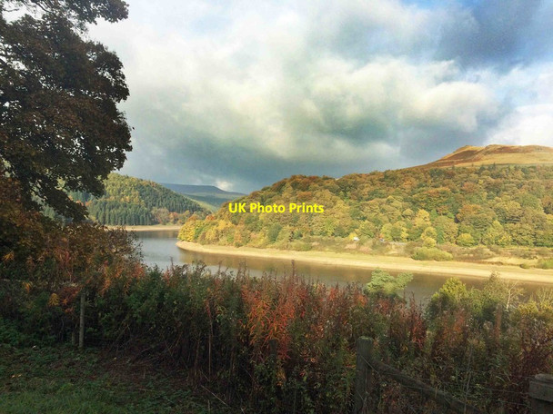 Photo 6"x4" Autumn colours around Ladybower reservoir Ashopton c2015