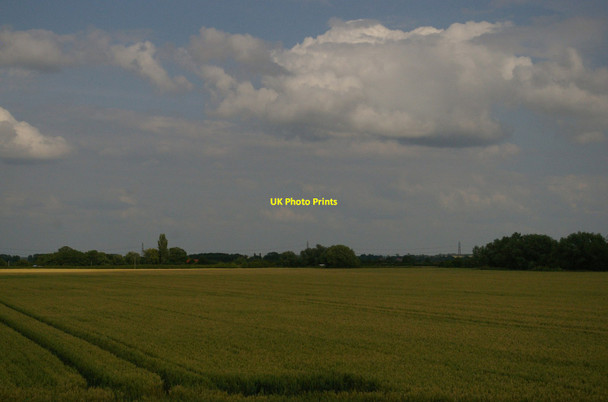 Photo 6"x4" Fields south of Sutton-on-Trent, from the railway Sutton on Trent c2015