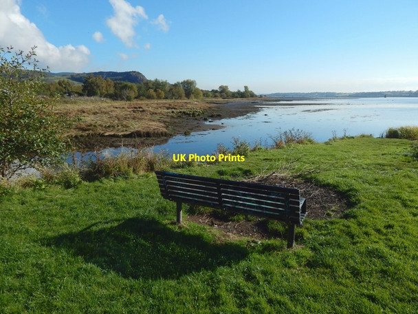 Photo 6"x4" Bench beside Gruggies Burn Dumbarton c2015