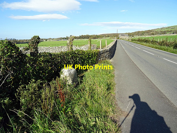 Photo 6"x4" Milestone near Egryn Abbey Tal-y-bont\/SH5821 c2015