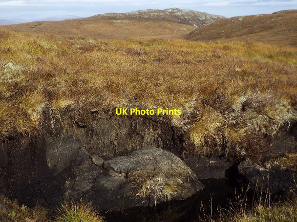 Photo 6"x4" Peat bank west of Coire Leith near Cannich Clach-bheinn c2015