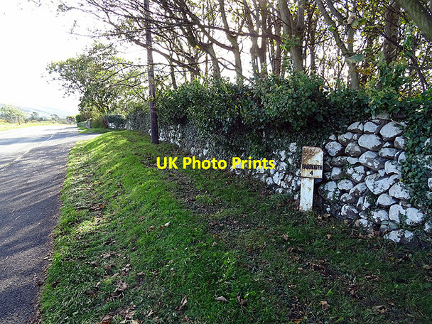Photo 6"x4" Milepost near Tal-y-bont Tal-y-bont\/SH5821 c2015