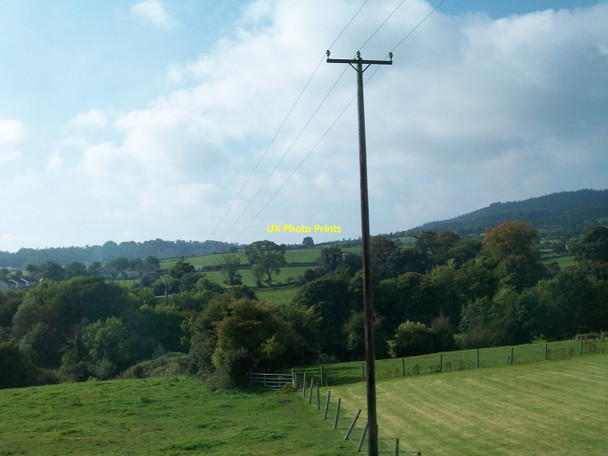 Photo 6"x4" 11kV cables crossing the Leitrim Valley just north of the Annsborough Annsborough c2015