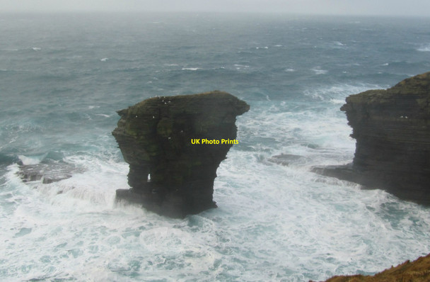 Photo 6"x4" The Spord sea stack Northdyke c2015