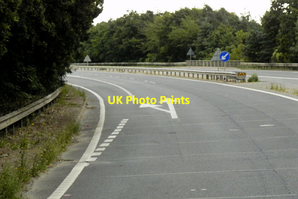 Photo 6"x4" Eastbound A47, Start of Dual Carriageway at East Dereham Dereham c2015