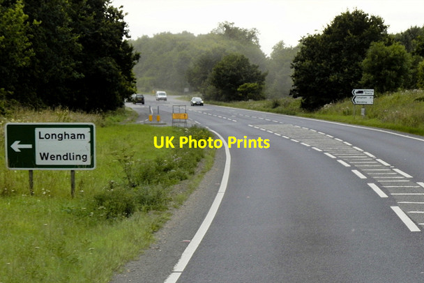 Photo 6"x4" A47, West of Wendling Crane's Corner c2015