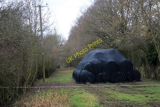 Photo 6"x4" Track of the old Upton to Malvern railway Church End\/SO8341 c2009
