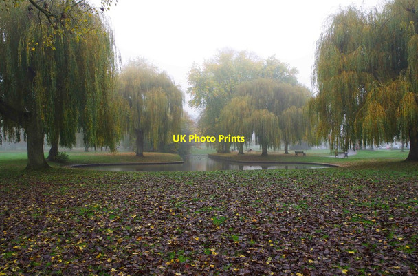 Photo 6"x4" A misty morning in Sanders Park, Bromsgrove, Worcs Bromsgrove c2015