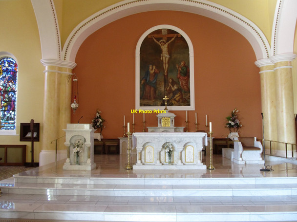 Photo 6"x4" The Sanctuary at St Patrick's Catholic Church, Ballynahinch Ballynahinch c2015