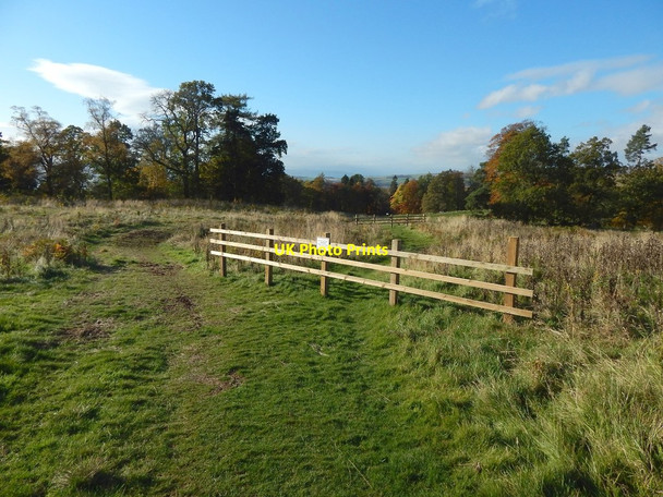 Photo 6"x4" Temporary diversion on footpath Dumbarton c2015