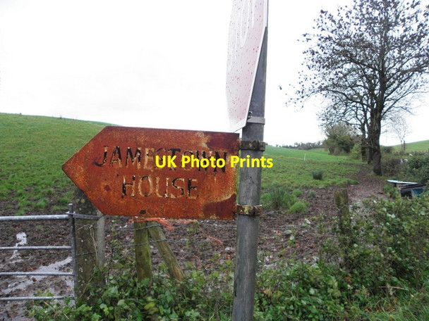 Photo 6"x4" Rusty sign, Magheracross Ballinamallard c2015