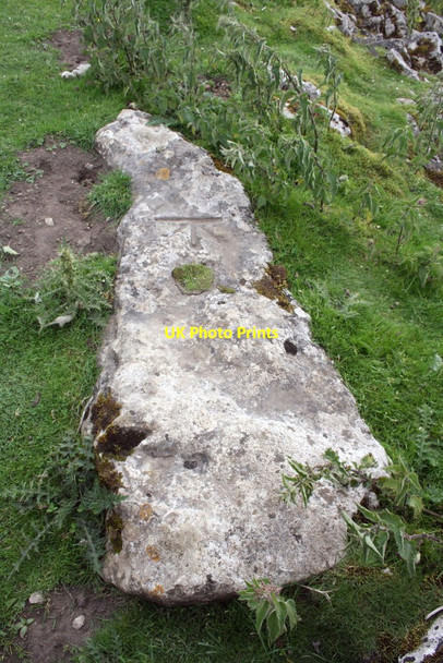 Photo 6"x4" Toppled gatepost by gateway across Long Lane Brackenbottom c2015