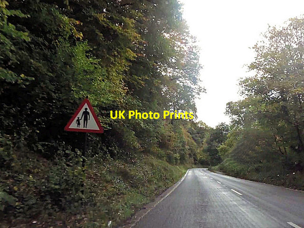 Photo 6"x4" Approaching footpath leaving the A396 Upton Pyne c2015