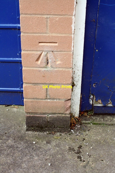 Photo 6"x4" Benchmark on garage of #3 Naworth Drive Belah c2015