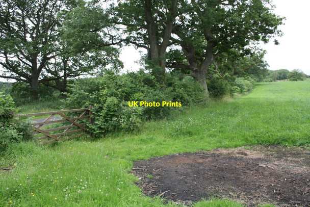 Photo 6"x4" Field gate to B6260 Hoff c2015