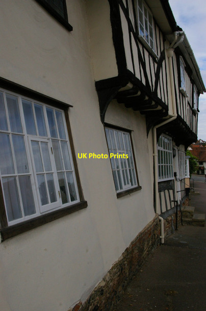 Photo 6"x4" Lavenham: crooked houses on Church Street Lavenham c2015