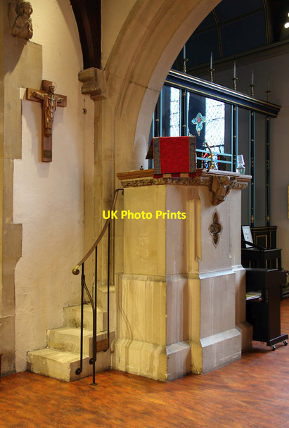 Photo 6"x4" Holy Trinity, Northwood - Pulpit Northwood\/TQ0991 c2015
