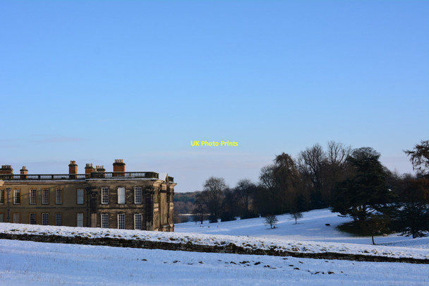 Photo 6"x4" Calke Abbey in the snow Calke c2014