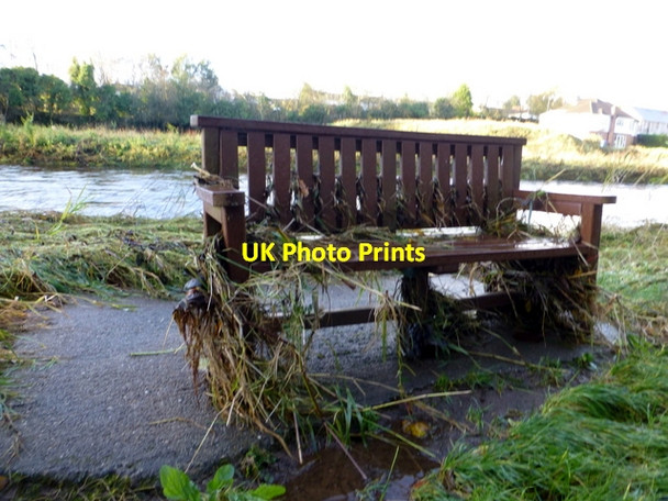 Photo 6"x4" Flood debris, Cranny Omagh c2015