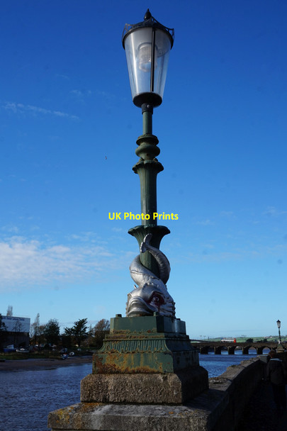 Photo 6"x4" Lamp post on Taw Vale, Barnstaple Barnstaple c2015