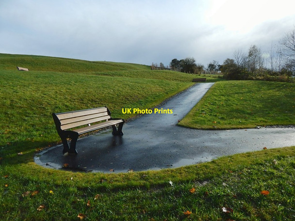 Photo 6"x4" Footpath to New Dumbarton Cemetery Dumbarton c2015 P1