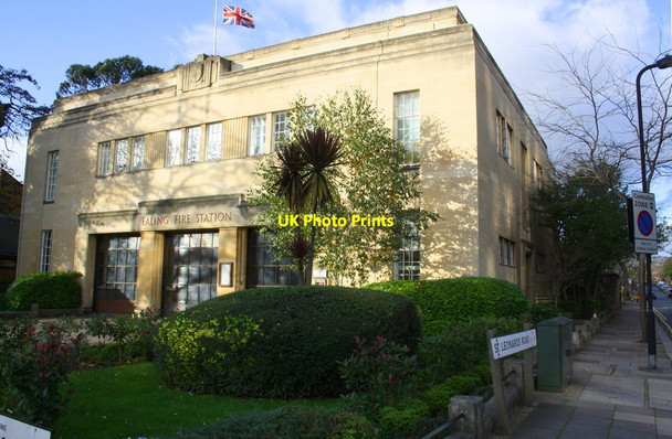 Photo 6"x4" Ealing Fire Station, Uxbridge Road at St Leonard's Road junction Ealing c2015