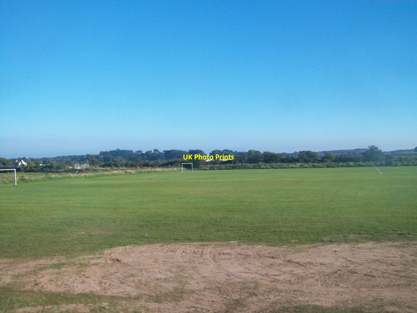 Photo 6"x4" Soccer pitches on the flood plain of the Moneycarragh River Dundrum\/J4036 c2015