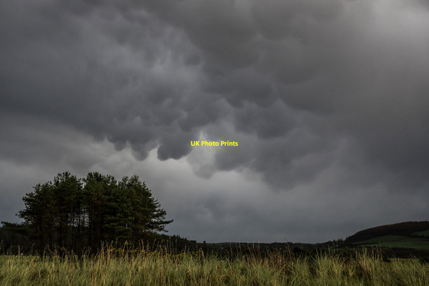Photo 6"x4" Mammatus clouds over the County Golf Course Dunragit c2015