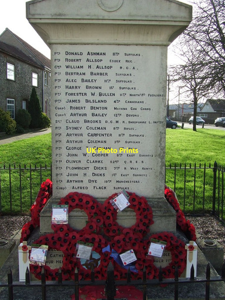 Photo 6"x4" Roll Of Honour Lakenheath c2015