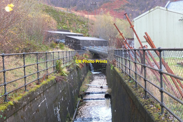 Photo 6"x4" Channel and pipes, Kinlochleven Kinlochleven c2015
