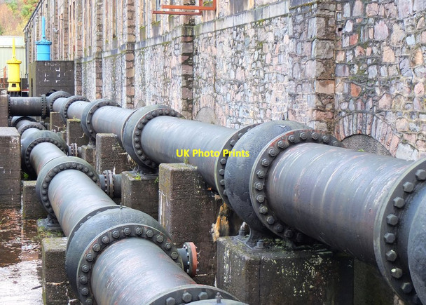 Photo 6"x4" Pipes at Kinlochleven Power Station Kinlochleven c2015