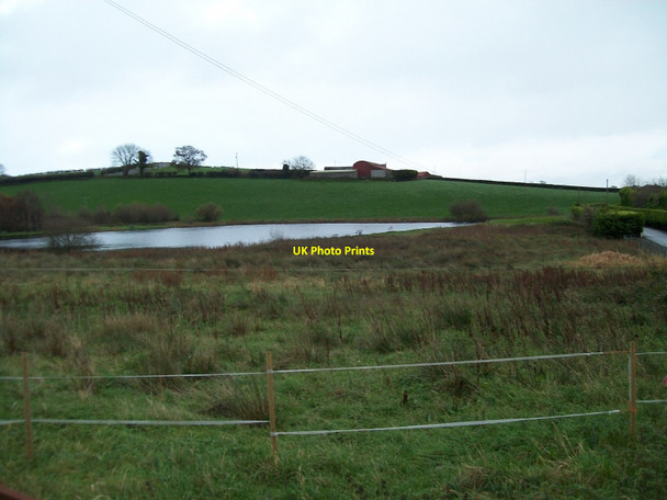 Photo 6"x4" Inter-drumlin lough east of Derryboye Road Crossgar c2015