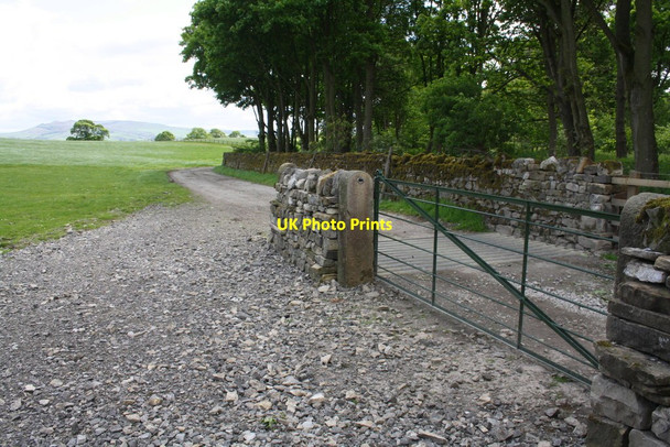Photo 6"x4" Cattle grid on track beside Sandwells Plantation Broughton\/SD9451 c2015