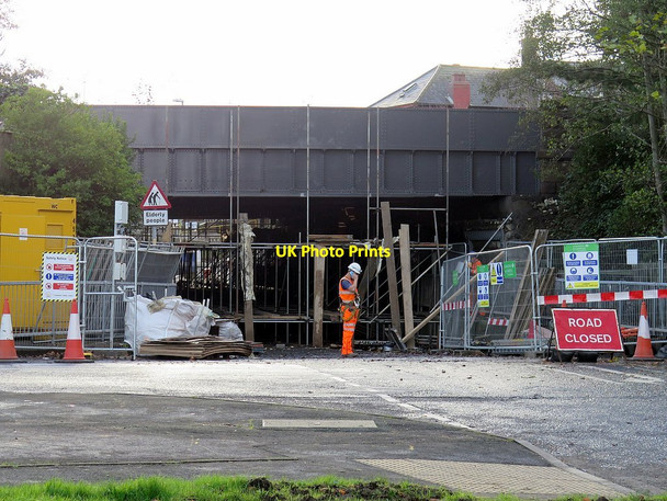 Photo 6"x4" Road works on Metro bridge, Palmer Street, Jarrow Hebburn c2015